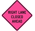 36" Pink Traffic Safety Roll Up Sign