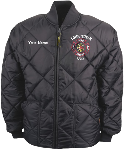 Deluxe Embroidery Package for Game Sportswear: "The Bravest" Diamond Quilt Jacket