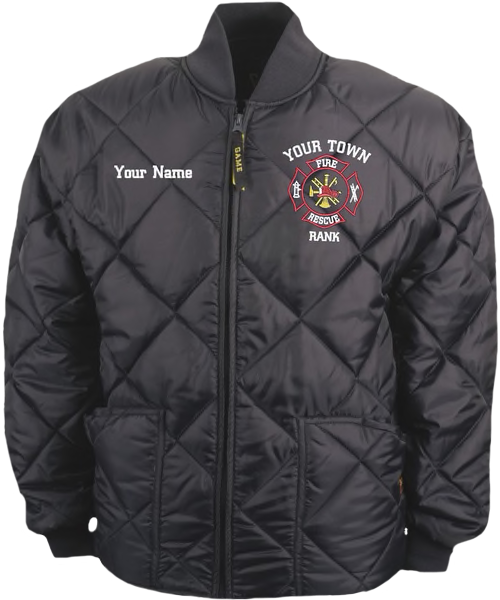 Deluxe Embroidery Package for Game Sportswear: "The Bravest" Diamond Quilt Jacket