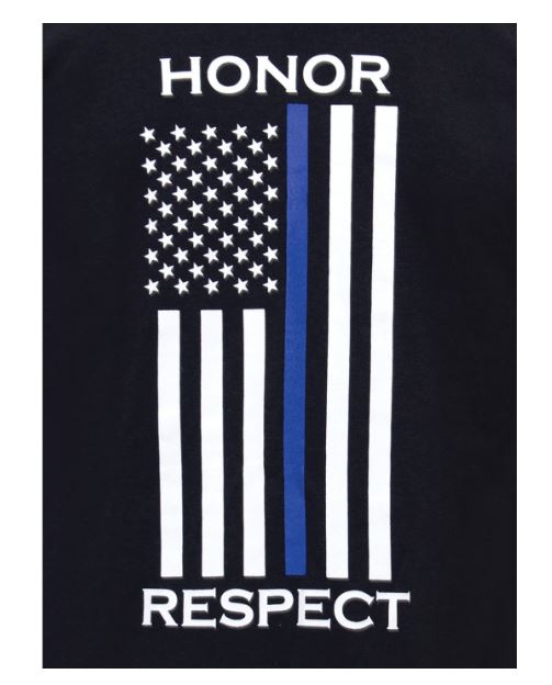 Rothco Thin Blue Line Honor and Respect Long Sleeve T-Shirt