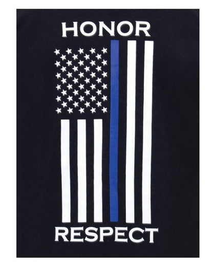 Rothco Thin Blue Line Honor and Respect Long Sleeve T-Shirt