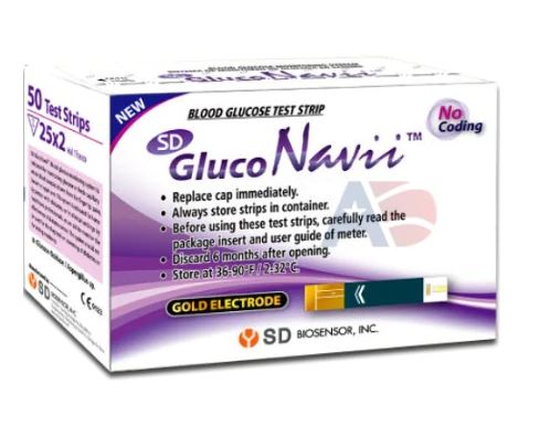 Gluco Navii Test Strips 50 ct.