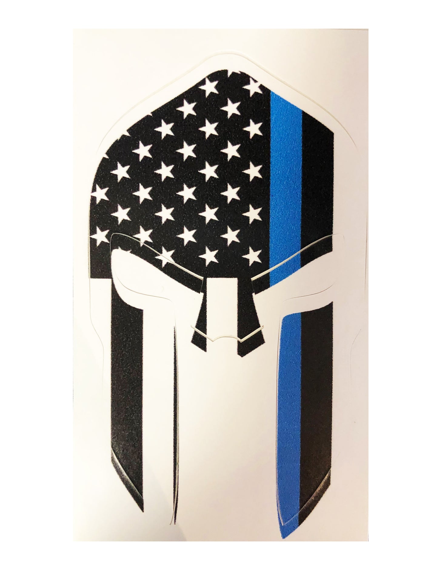 Thin Blue Line Spartan Decal