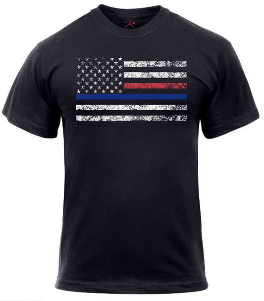 Rothco Thin Blue Line & Thin Red Line T-Shirt