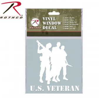 Rothco U.S. Veteran Vinyl Window Decal