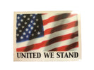 United We Stand American Flag Car Decal